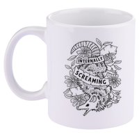 Internally Screaming Weird Sarcastic Funny Opossum Possum 11oz C Handle Ceramic Mug