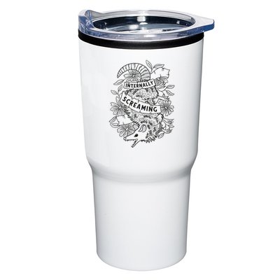 Internally Screaming Weird Sarcastic Funny Opossum Possum Tumbler