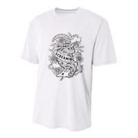 Internally Screaming Weird Sarcastic Funny Opossum Possum Youth Performance Sprint T-Shirt