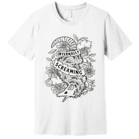 Internally Screaming Weird Sarcastic Funny Opossum Possum Premium T-Shirt