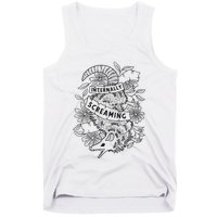 Internally Screaming Weird Sarcastic Funny Opossum Possum Tank Top