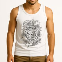 Internally Screaming Weird Sarcastic Funny Opossum Possum Tank Top