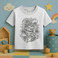 Internally Screaming Weird Sarcastic Funny Opossum Possum Toddler T-Shirt