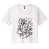 Internally Screaming Weird Sarcastic Funny Opossum Possum Crop Top