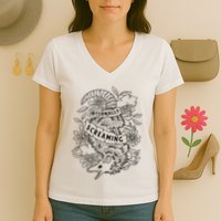 Internally Screaming Weird Sarcastic Funny Opossum Possum Women's V-Neck T-Shirt