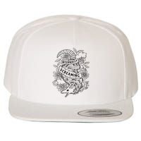 Internally Screaming Weird Sarcastic Funny Opossum Possum Wool Snapback Cap