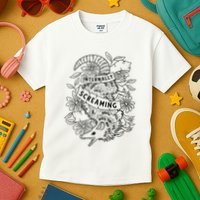 Internally Screaming Weird Sarcastic Funny Opossum Possum Kids T-Shirt