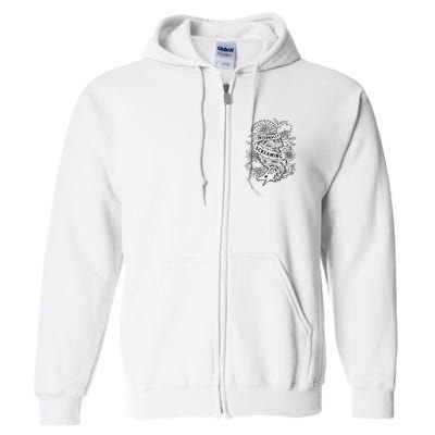 Internally Screaming Weird Sarcastic Funny Opossum Possum Full Zip Hoodie