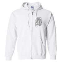 Internally Screaming Weird Sarcastic Funny Opossum Possum Full Zip Hoodie