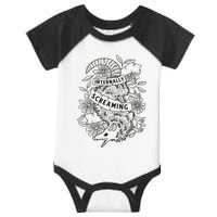 Internally Screaming Weird Sarcastic Funny Opossum Possum Infant Baby Jersey Bodysuit