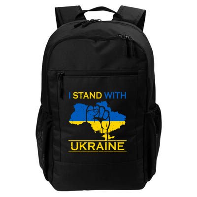 I Stand With Ukraine Map Backpack