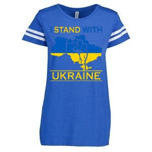 I Stand With Ukraine Map Enza Ladies Jersey Football T-Shirt