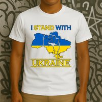 I Stand With Ukraine Map T-Shirt