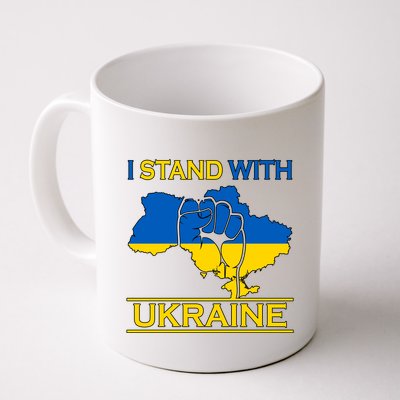I Stand With Ukraine Map Mug