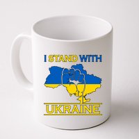 I Stand With Ukraine Map Mug