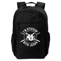 IM Stickin With Jesus Christian Drummer Drum Sticks Backpack