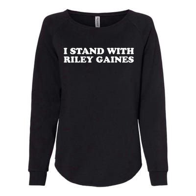 I Stand With Riley Gaines Womens California Wash Sweatshirt