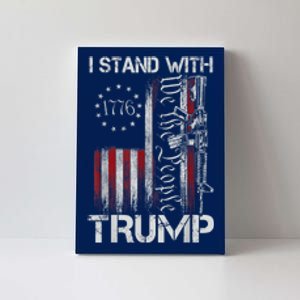 I Stand With Trump Pro Trump Supporter Free Trump Canvas