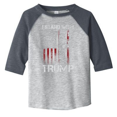 I Stand With Trump Pro Trump Supporter Free Trump Toddler Fine Jersey T-Shirt