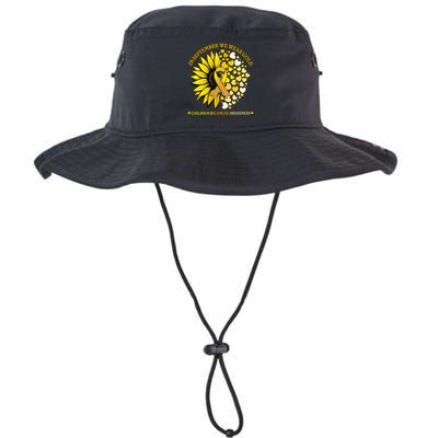 In September We Wear Gold Childhood Cancer Awareness Sunflower Ribbon Bucket Hat