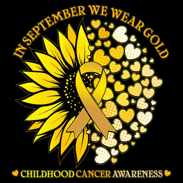 In September We Wear Gold Childhood Cancer Awareness Sunflower Ribbon Wool Snapback Cap