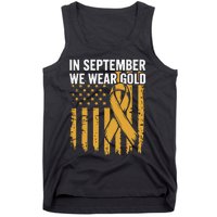 In September We Wear Gold Childhood Cancer Awareness Tank Top