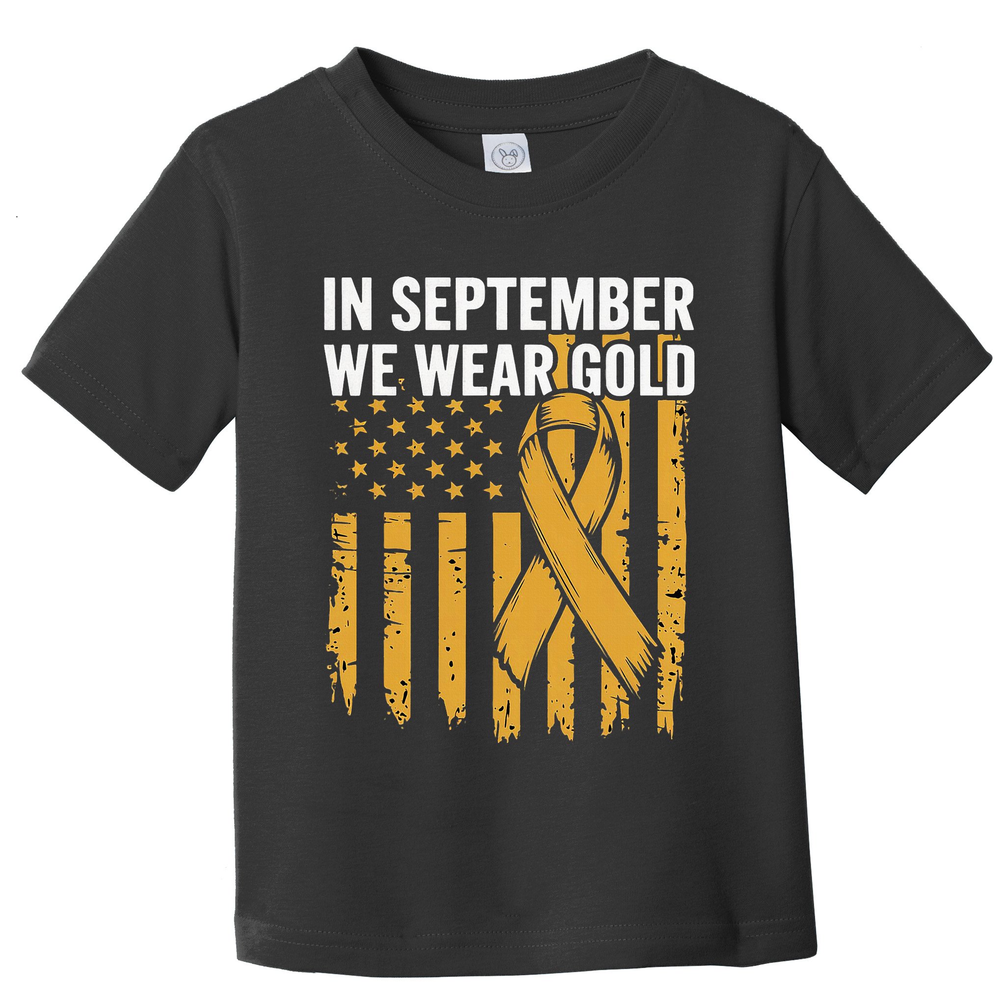 In September We Wear Gold Childhood Cancer Awareness Toddler T-Shirt