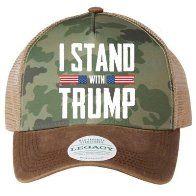 I Stand With Trump 2024 Legacy Tie Dye Trucker Hat