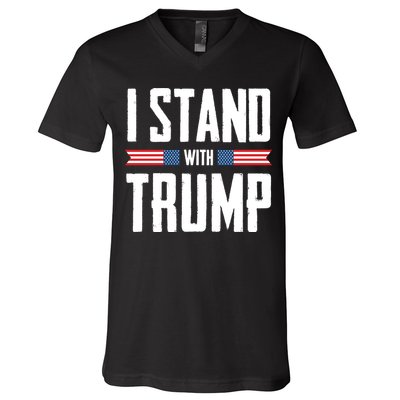 I Stand With Trump 2024 V-Neck T-Shirt