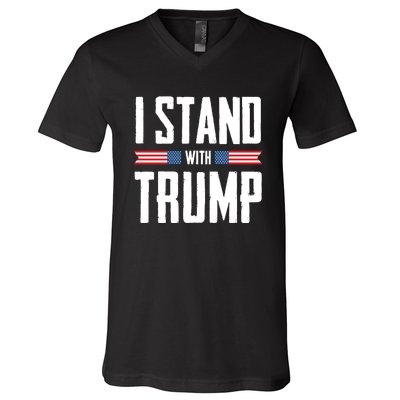 I Stand With Trump 2024 V-Neck T-Shirt