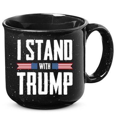 I Stand With Trump 2024 15oz Campfire Ceramic Mug