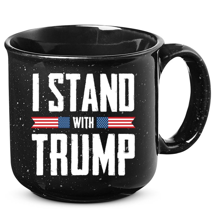 I Stand With Trump 2024 15oz Campfire Ceramic Mug