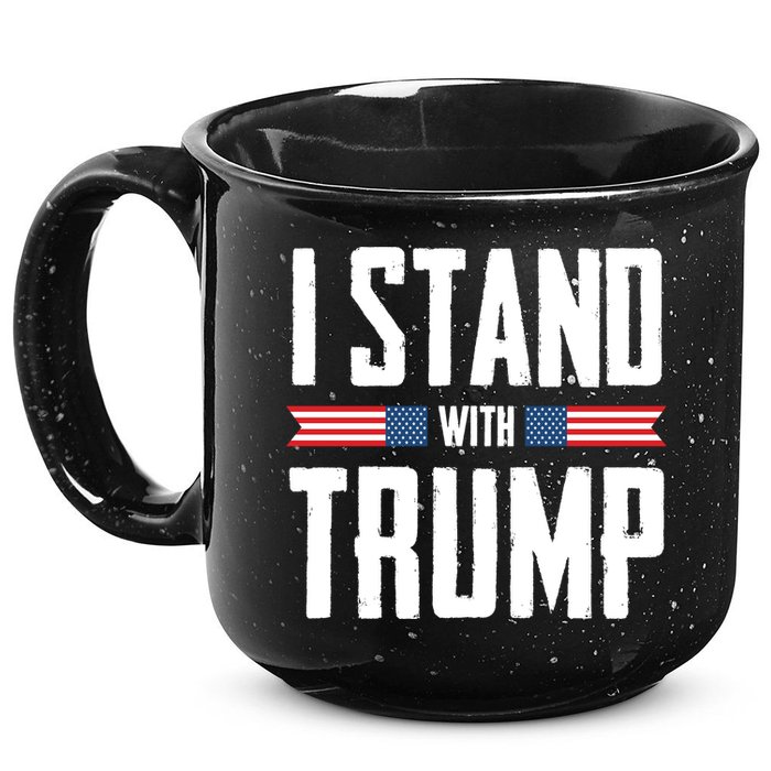 I Stand With Trump 2024 15oz Campfire Ceramic Mug