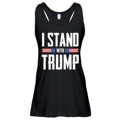 I Stand With Trump 2024 Ladies Essential Flowy Tank