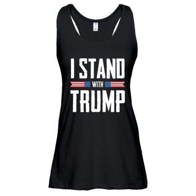 I Stand With Trump 2024 Ladies Essential Flowy Tank