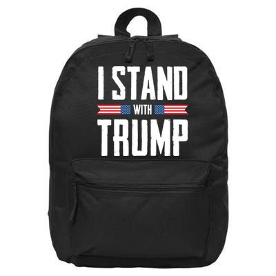I Stand With Trump 2024 16 in Basic Backpack
