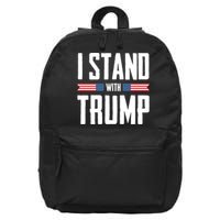 I Stand With Trump 2024 16 in Basic Backpack