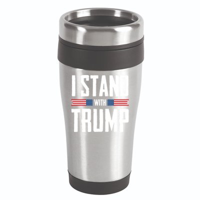 I Stand With Trump 2024 16oz Travel Tumbler