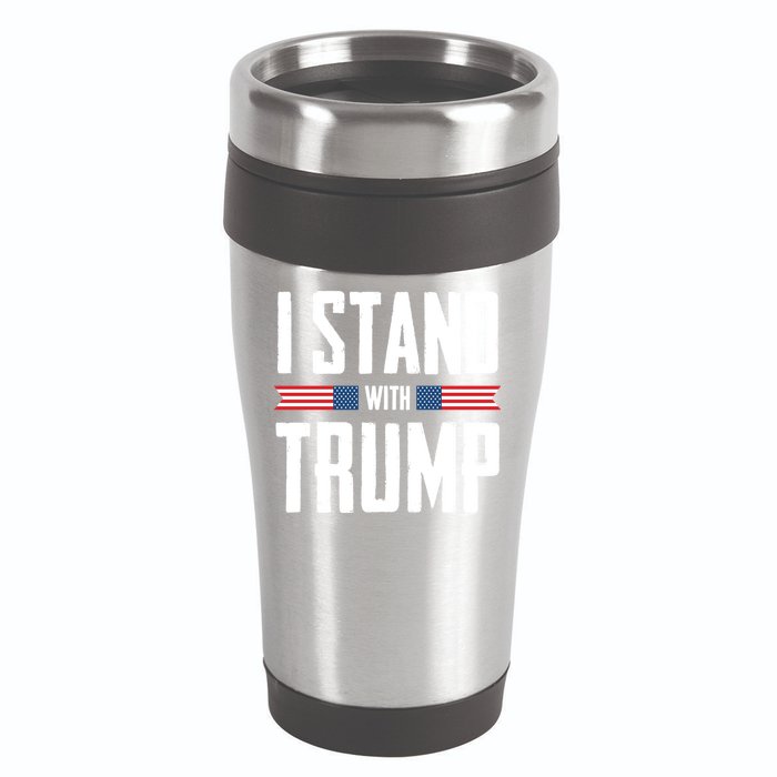 I Stand With Trump 2024 16oz Travel Tumbler