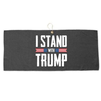 I Stand With Trump 2024 Large Microfiber Waffle Golf Towel