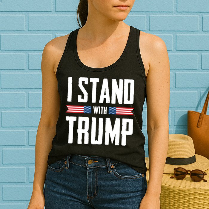 I Stand With Trump 2024 Womens Tank Top