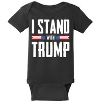 I Stand With Trump 2024 Baby Bodysuit