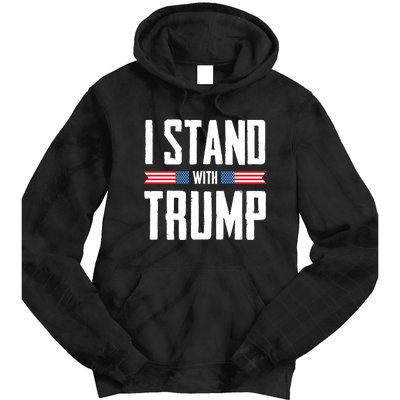 I Stand With Trump 2024 Tie Dye Hoodie