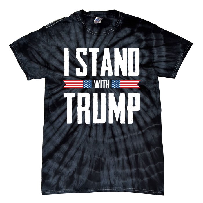 I Stand With Trump 2024 Tie-Dye T-Shirt