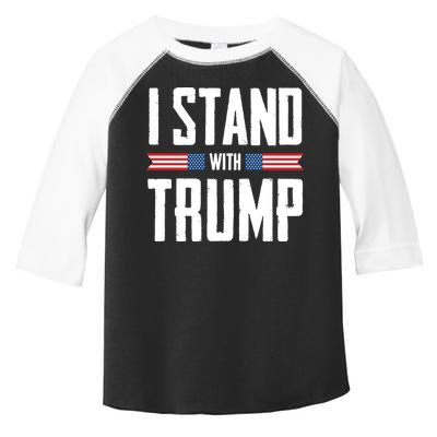 I Stand With Trump 2024 Toddler Fine Jersey T-Shirt