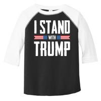 I Stand With Trump 2024 Toddler Fine Jersey T-Shirt