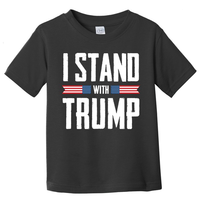 I Stand With Trump 2024 Toddler T-Shirt