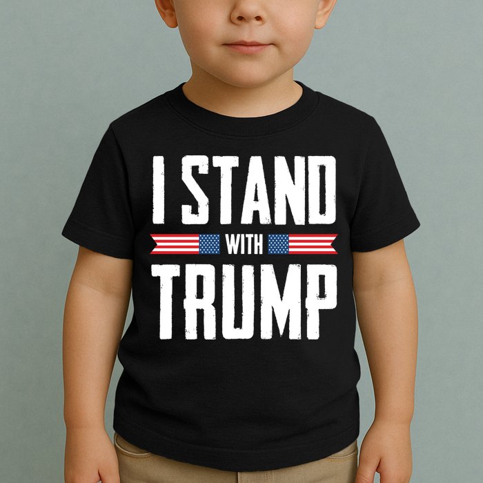 I Stand With Trump 2024 Toddler T-Shirt