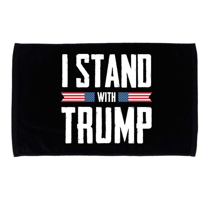 I Stand With Trump 2024 Microfiber Hand Towel