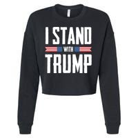 I Stand With Trump 2024 Cropped Pullover Crew